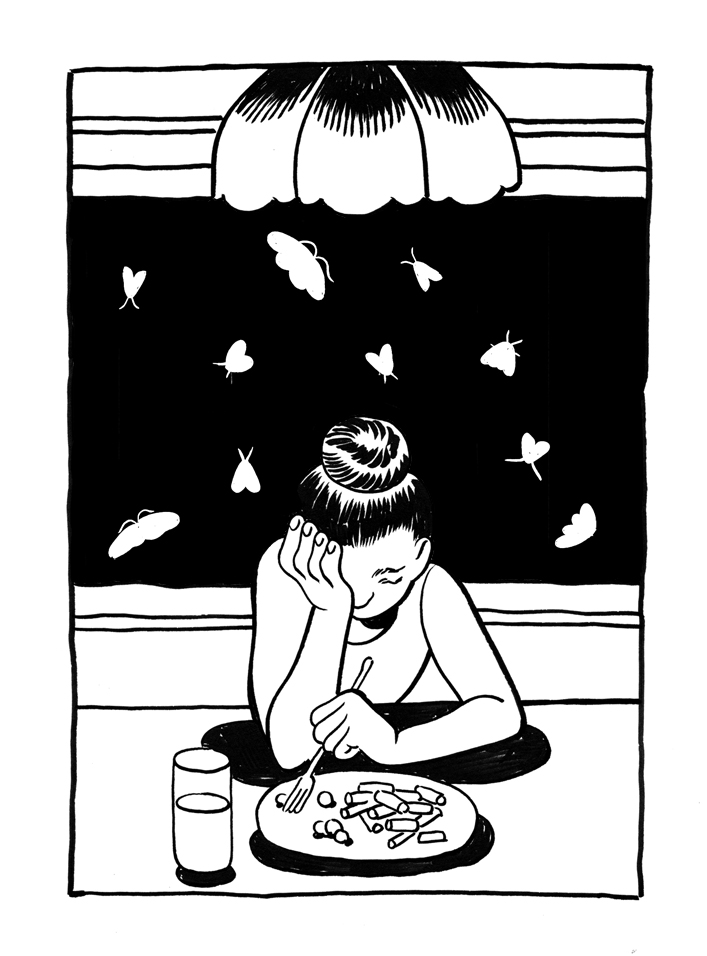 Angels' Share, Part 1 Panel 7 by Kris Mukai for Hazlitt