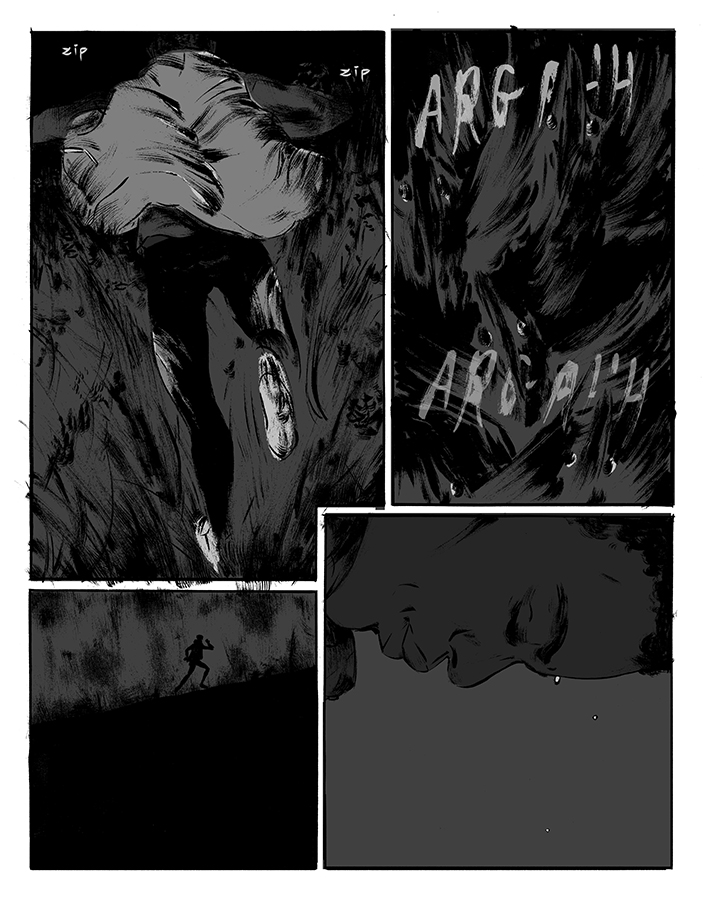 Panel 4 of Country Darkness Part 2 by K.L. Ricks