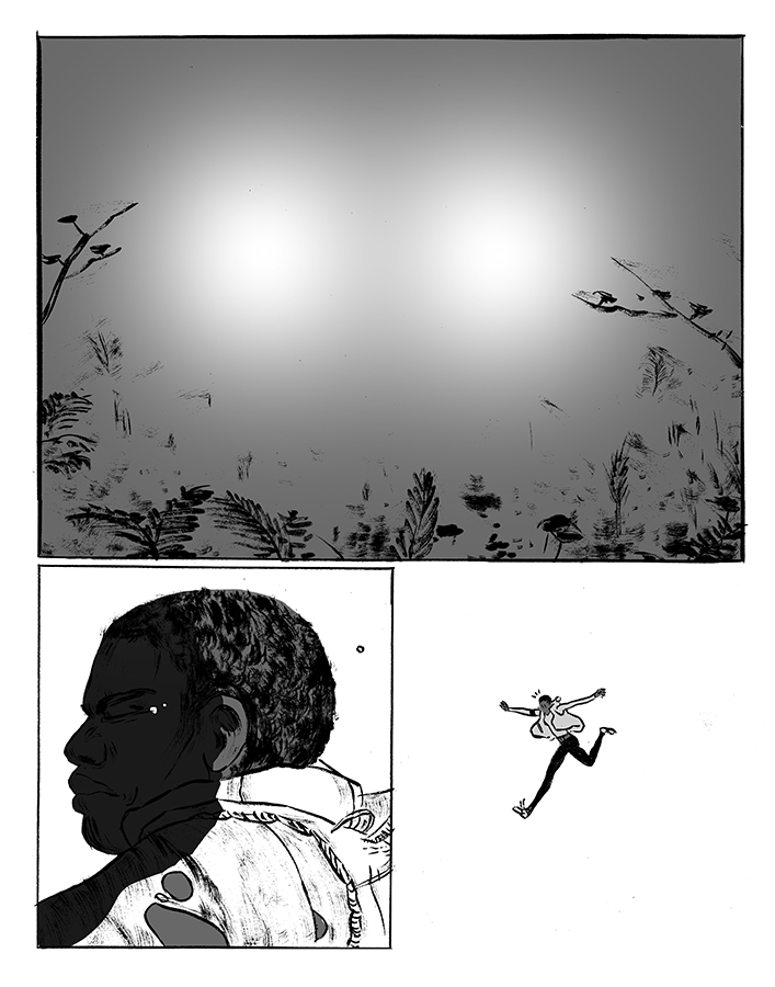 Country Darkness Part 3 Panel 2 by K.L. Ricks for Hazlitt