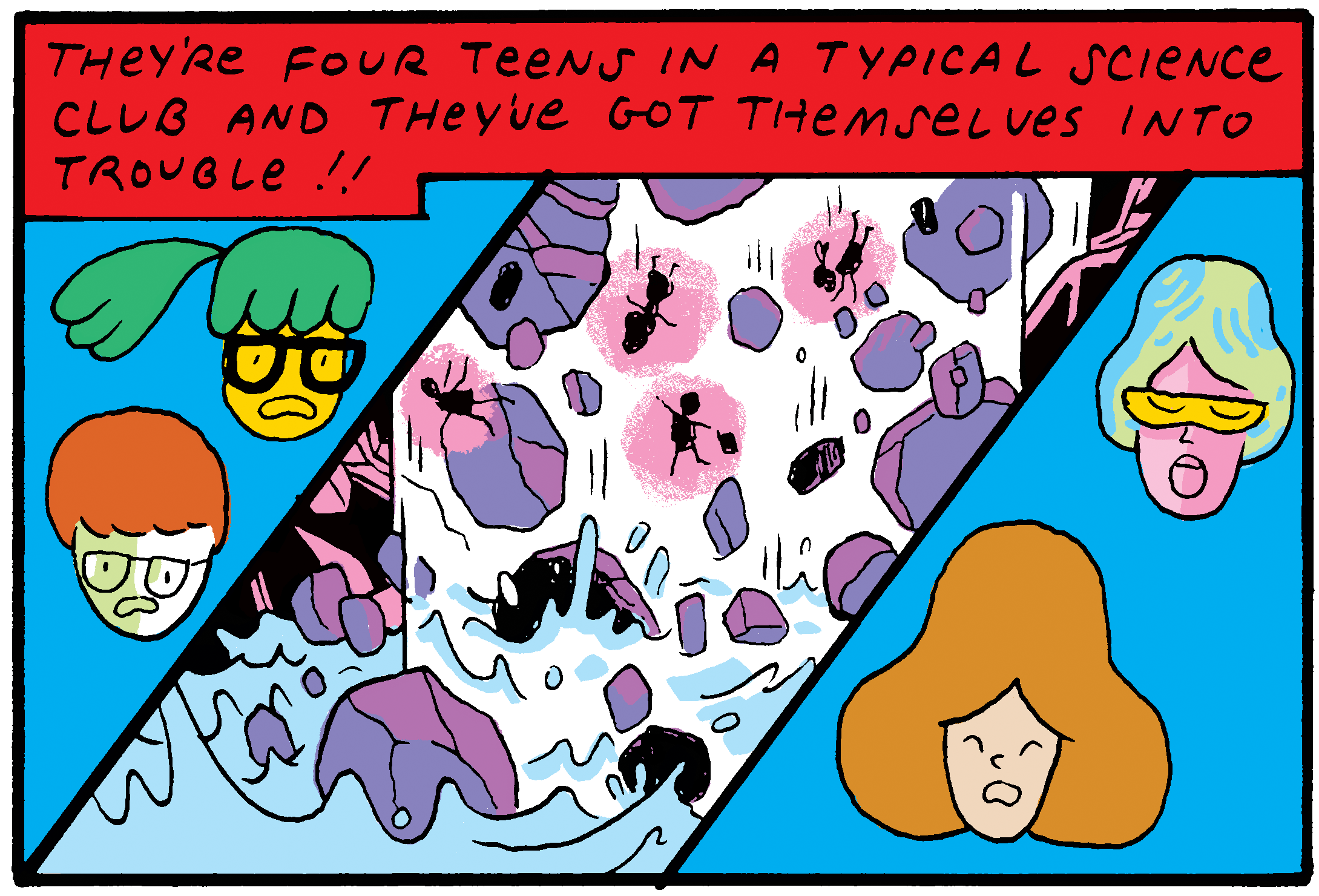 Liquid Planet Battle Part 8, A comic by Ryan Cecil Smith for Hazlitt