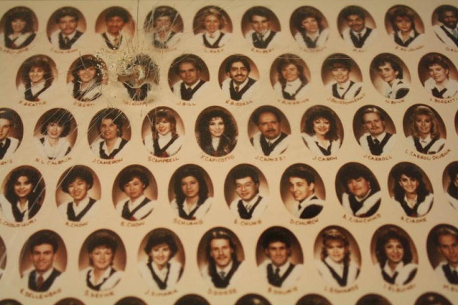 | |Paul Bernardo's vandalized class photo