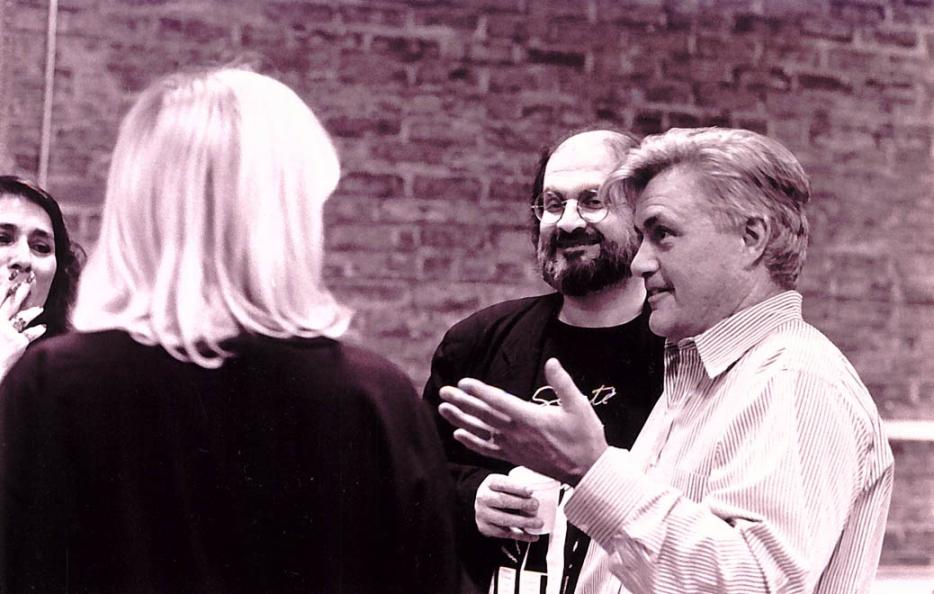 | Salman Rushdie with John Irving, Toronto, 1992 | Photos by Jean-Marc Desrochers, courtesy PEN Canada