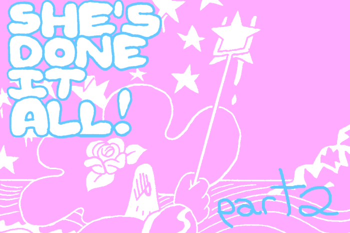 Banner for She's Done it All! Part 2 by Benjamin Urkowitz for Hazlitt