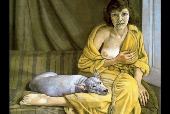 ||Lucian Freud, Woman with White Dog (1952)