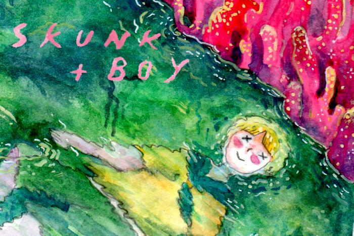 Banner for Skunk and Boy by Becca Tobin for Hazlitt Magazine