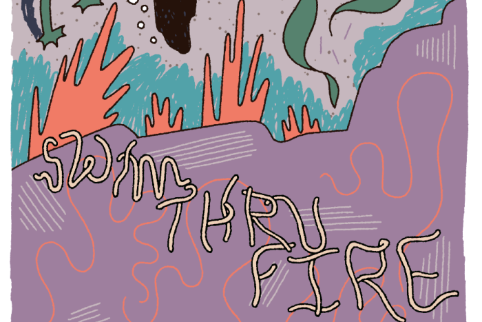 Banner for Swim Thru Fire by Annie Mok and Sophia Foster-Domino for Hazlitt