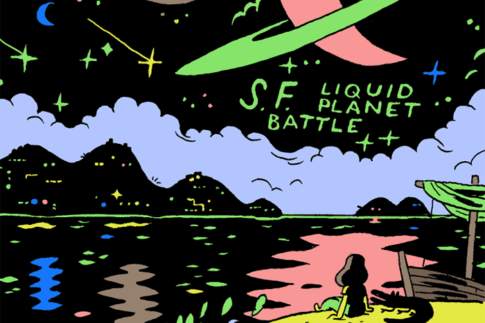 Banner for Liquid Planet Battle Pt 9 by Ryan Cecil Smith for HazlittBanner for Liquid Planet Battle Pt 8 by Ryan Cecil Smith for Hazlitt